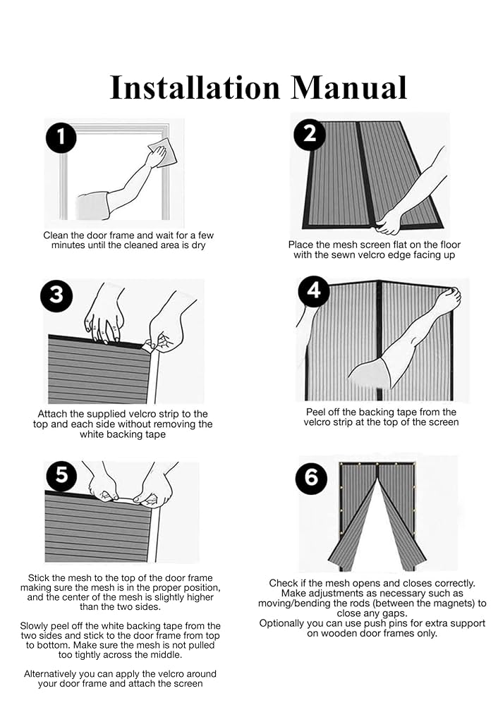 Magnetic Mosquito Net for Doors – Easy Installation, Durable & Insect Protection