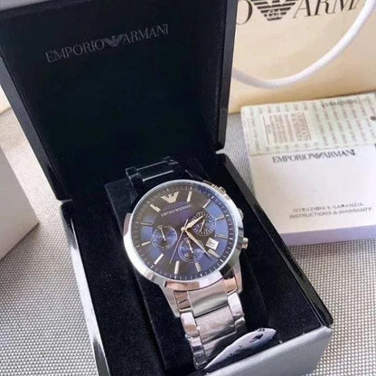 Emporio Armani Classic Silver-Blue