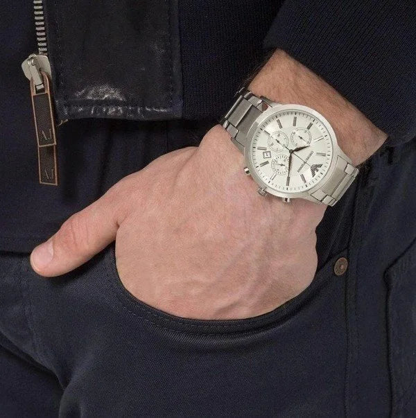 Emporio Armani Classic Silver-White