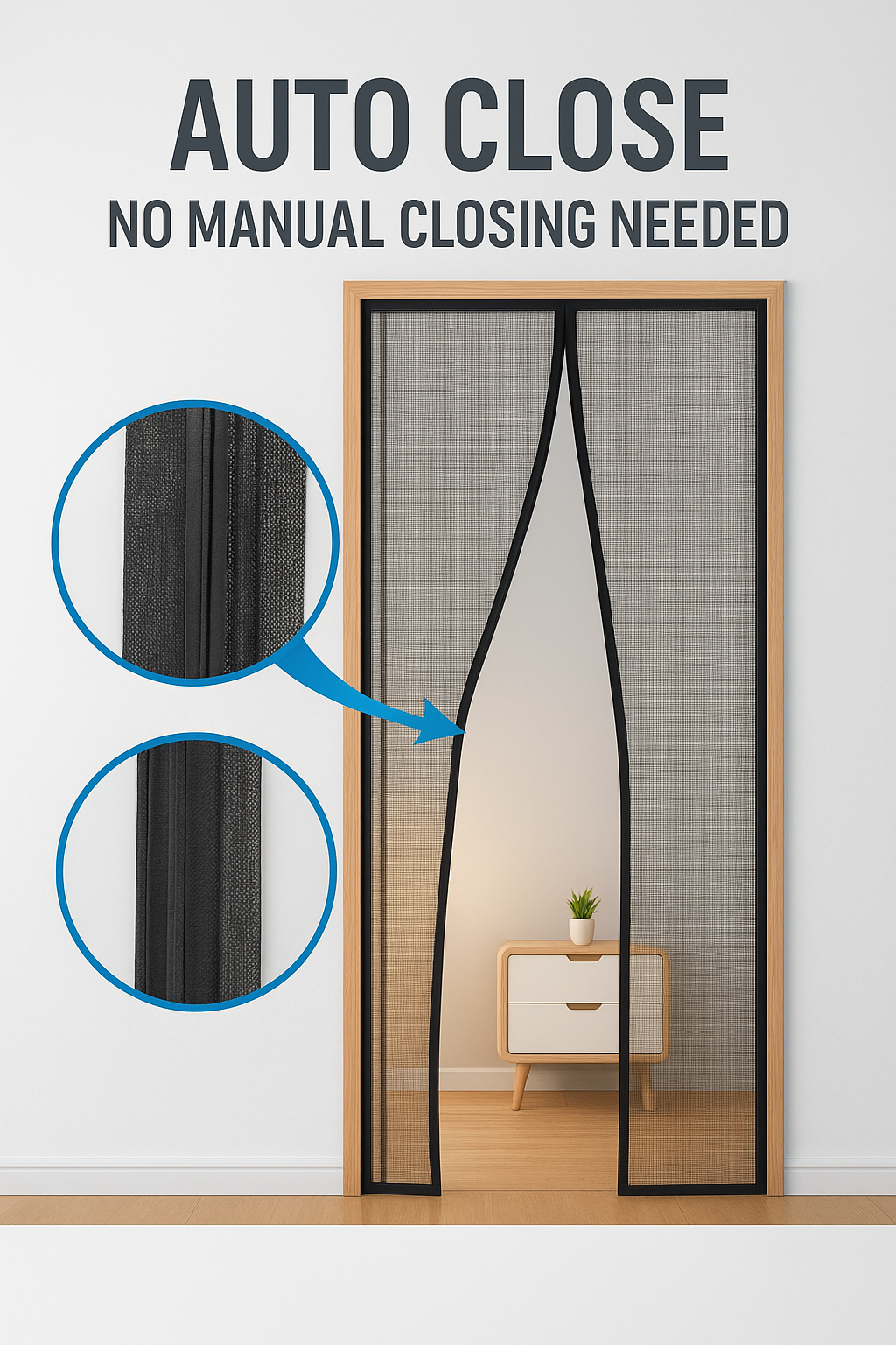 Magnetic Mosquito Net for Doors – Easy Installation, Durable & Insect Protection