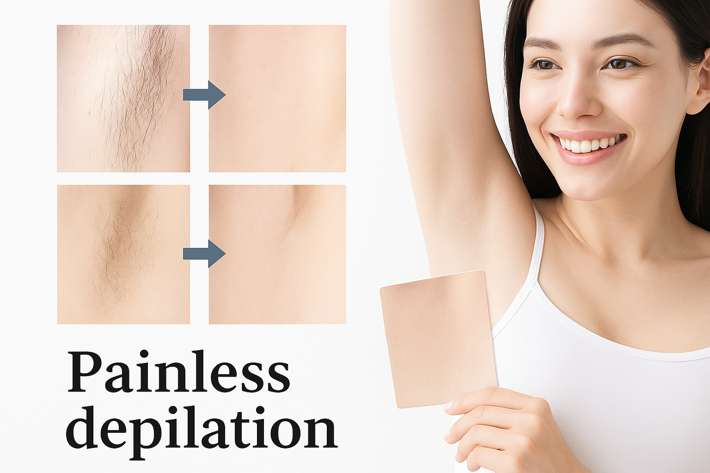 Crystal Hair Eraser – Painless Nano-Glass Exfoliator for Women & Men |