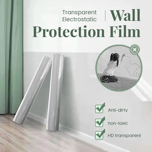 Electrostatic Wall Protection Film – Transparent, Oil, Scratch & Paint Proof - ZAYELLO 