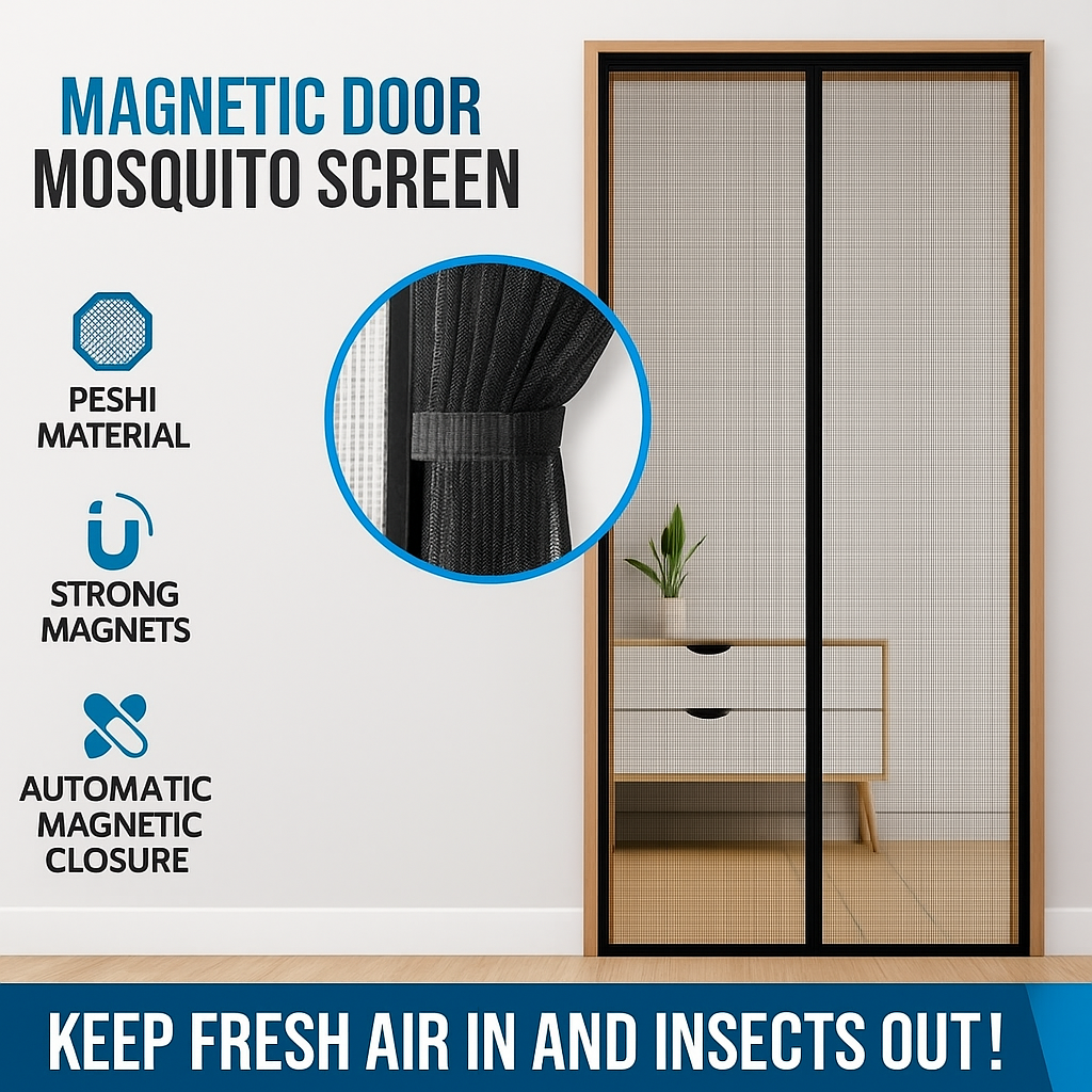 Magnetic Mosquito Net for Doors – Easy Installation, Durable & Insect Protection