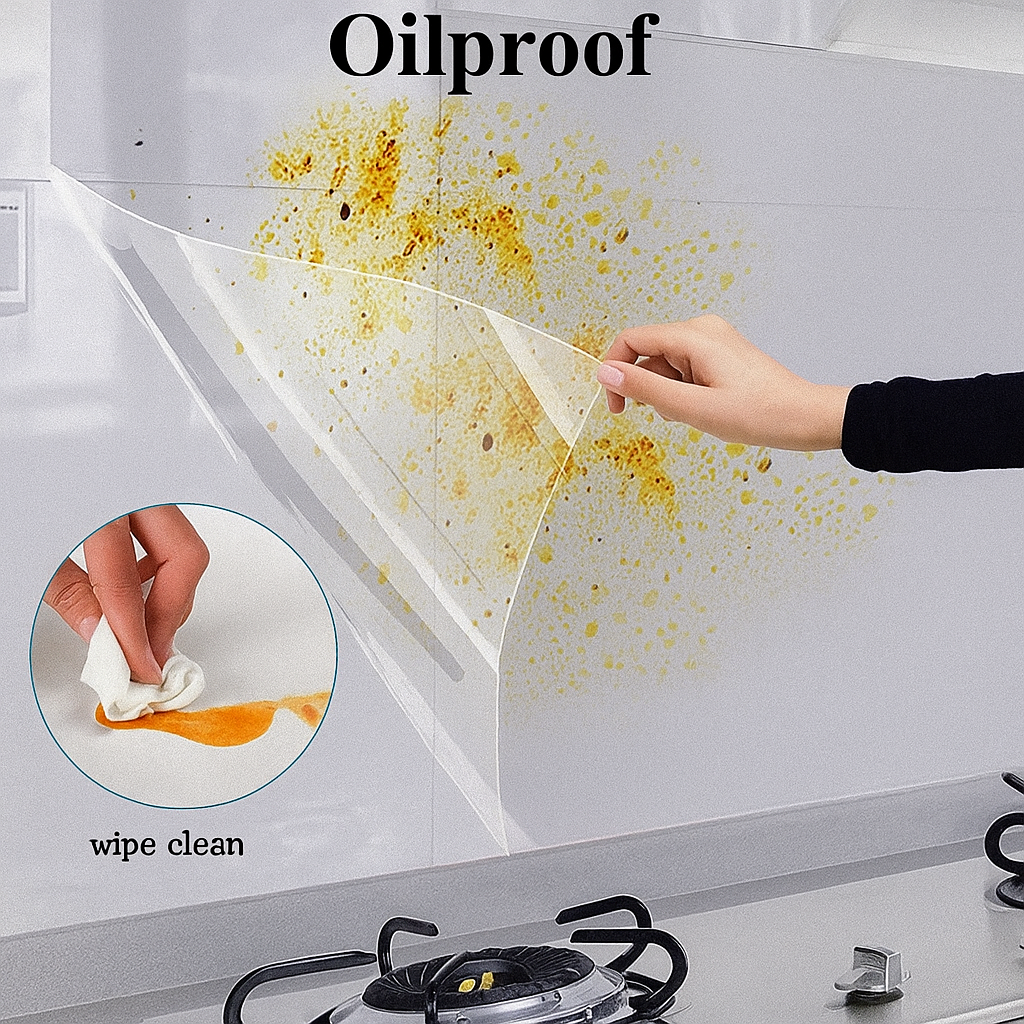 Electrostatic Wall Protection Film – Transparent, Oil, Scratch & Paint Proof - ZAYELLO 