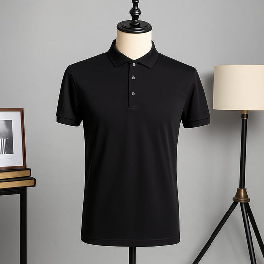 Men’s Classic Black Polo T-Shirt - ZAYELLO 