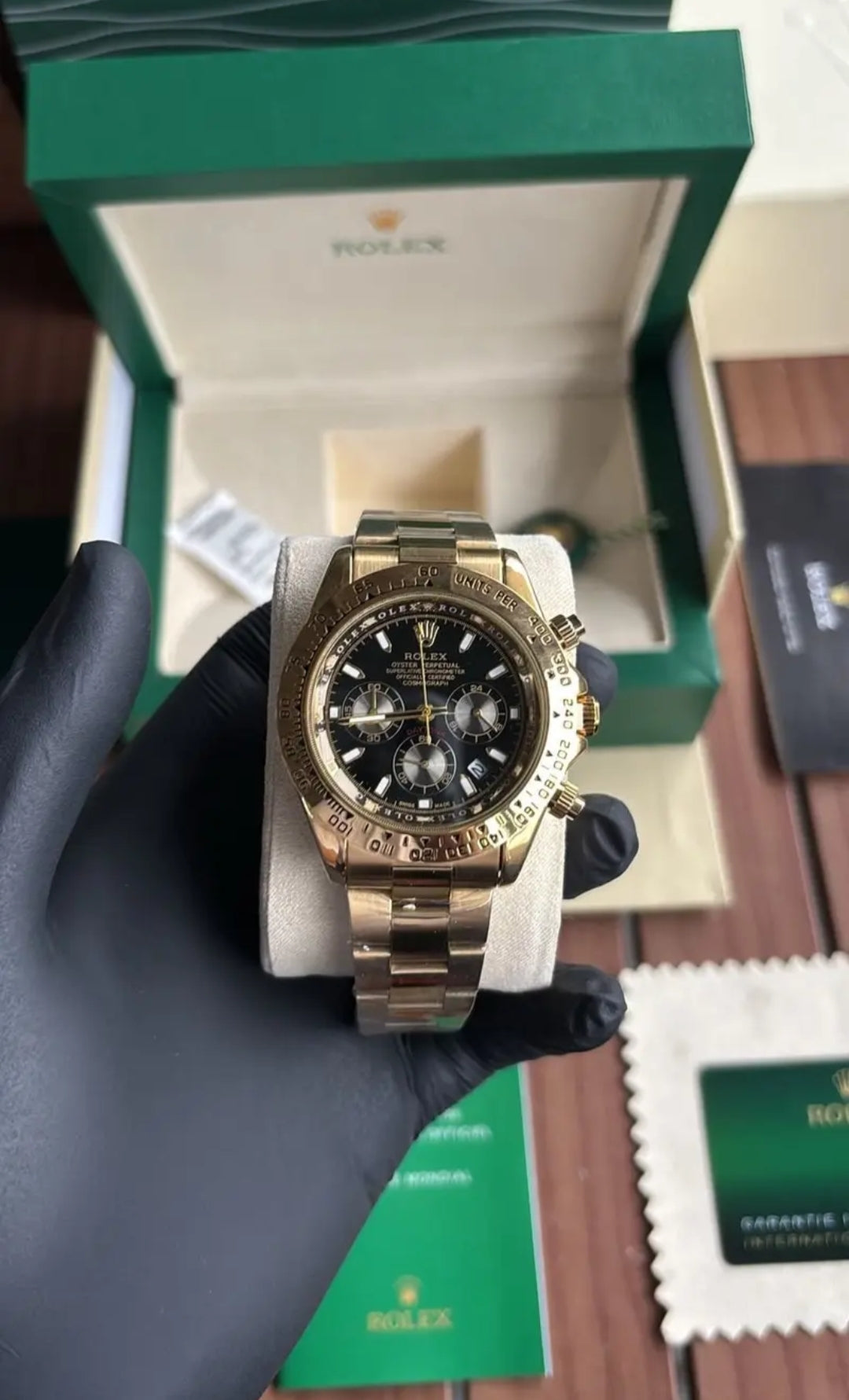 Men's Gold Daytona Chronograph Watch - ZAYELLO 