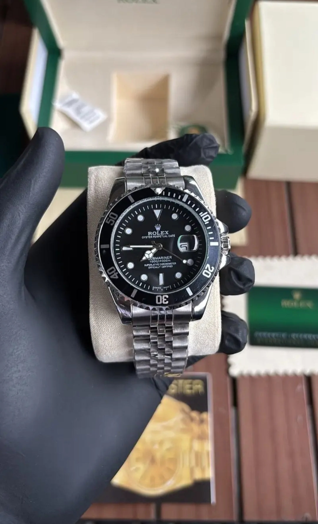 Men's Submariner Black Dial Luxury Watch - ZAYELLO 