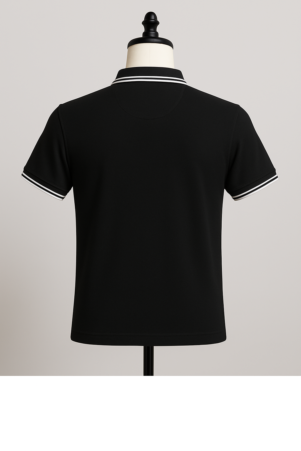 Men’s Polo T-Shirt with White Tipping - ZAYELLO 