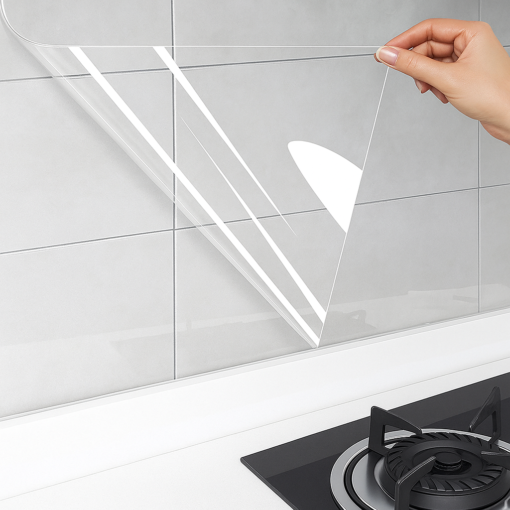 Electrostatic Wall Protection Film – Transparent, Oil, Scratch & Paint Proof - ZAYELLO 